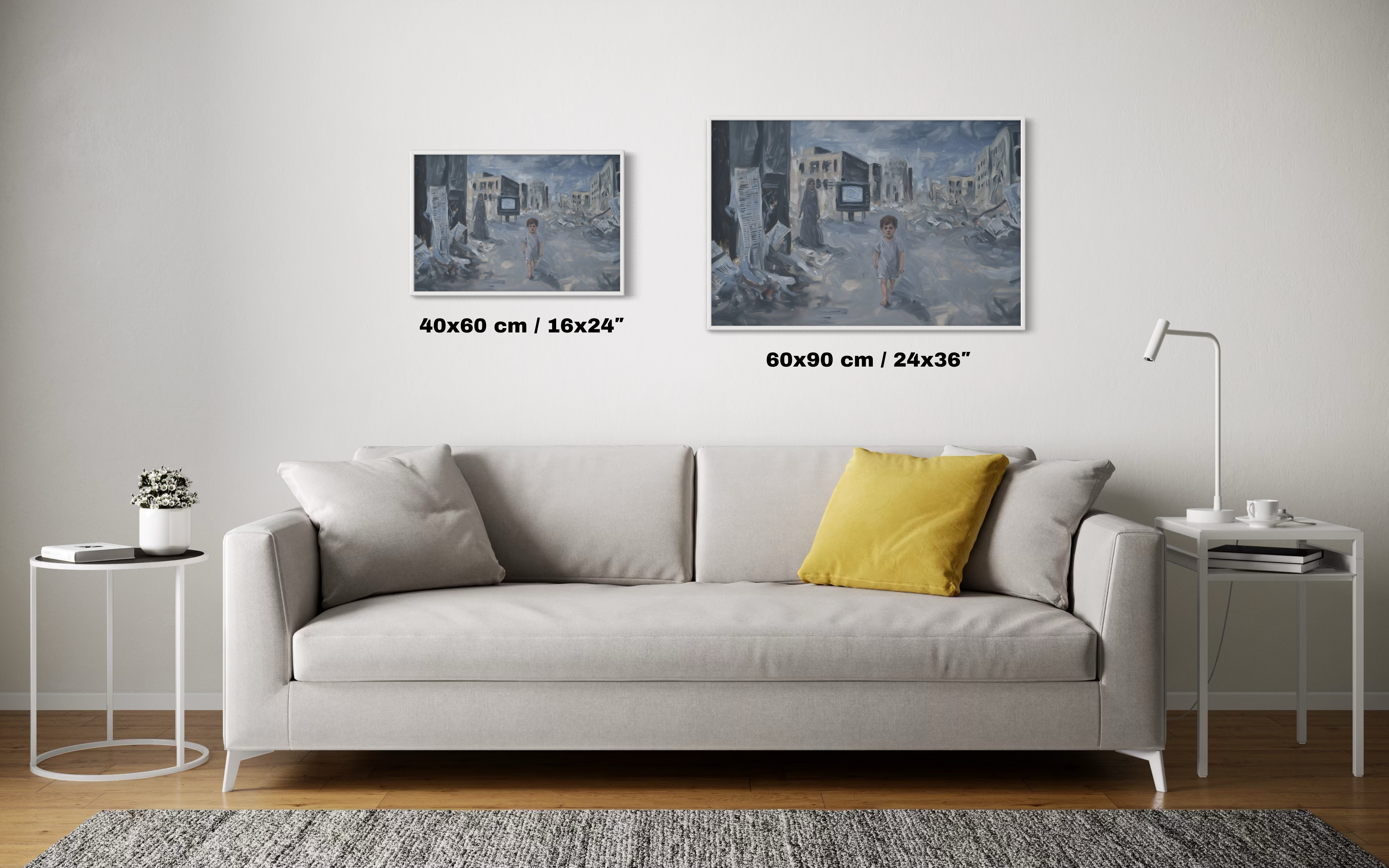 In the Shadow of Our Silence – Gaza’s Cry | Framed Art Print