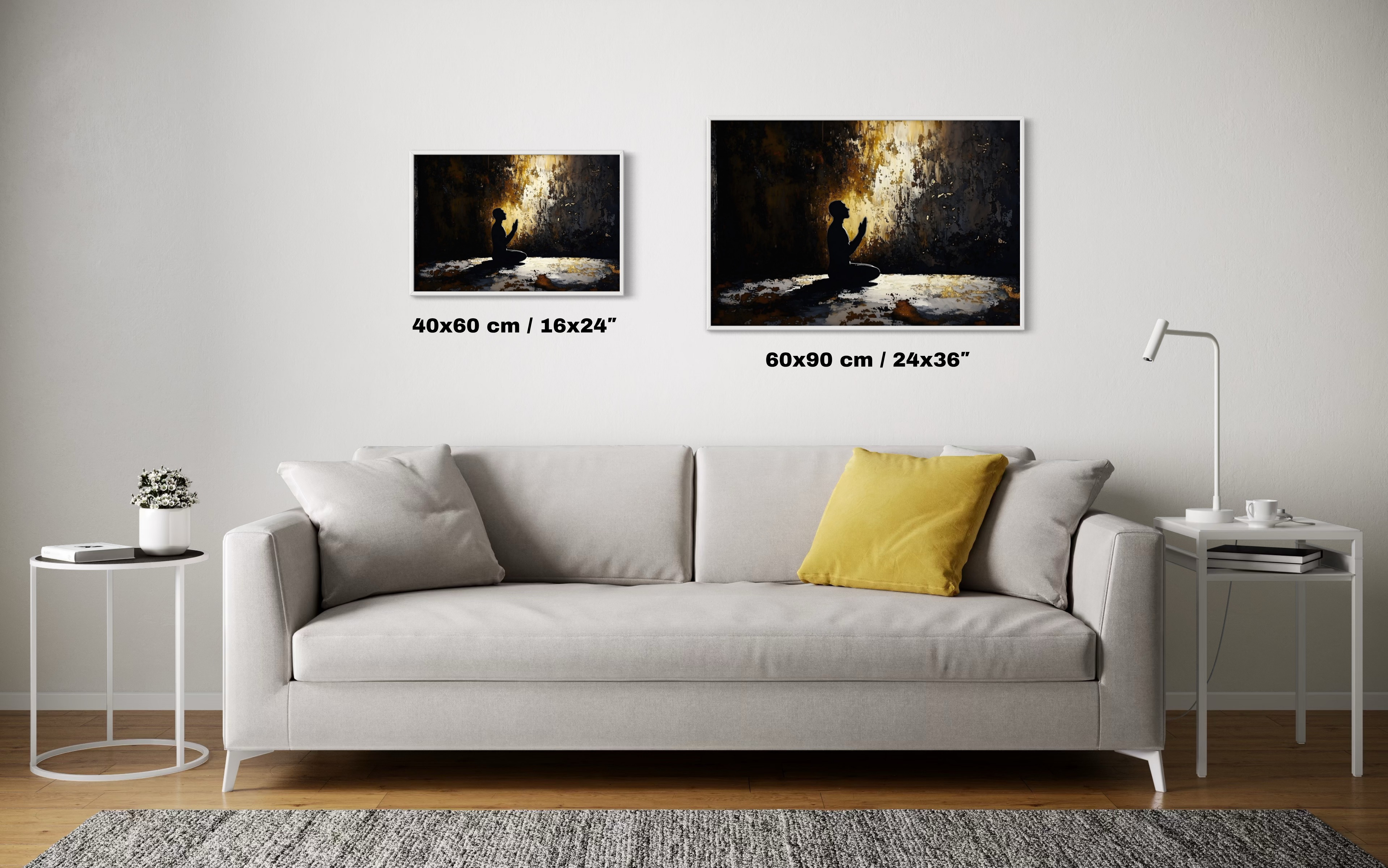 In Difficult Times, I Seek Refuge in Allah | Framed Art Print