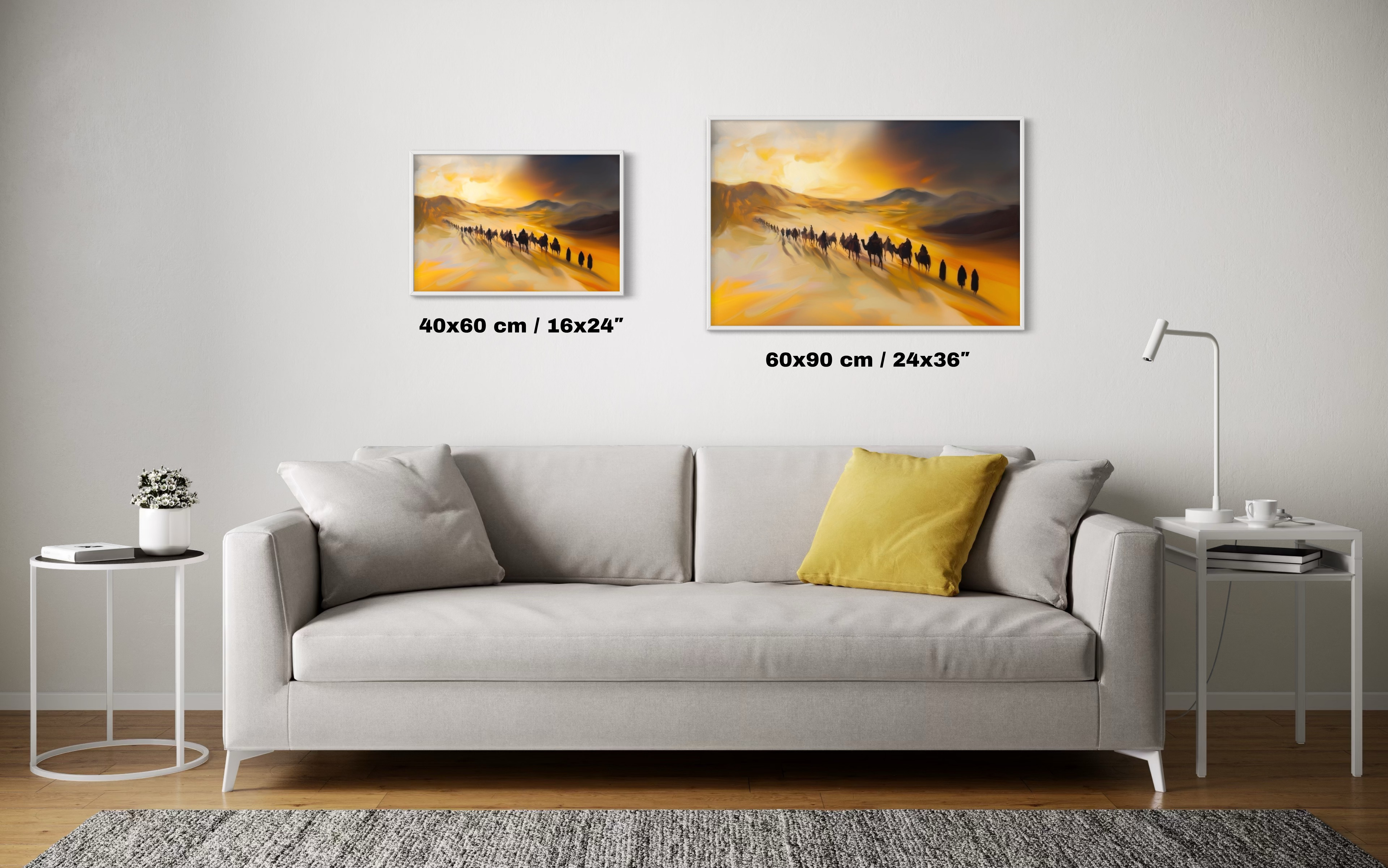 The Migration from Mecca to Medina – A Journey of Faith | Framed Art Print