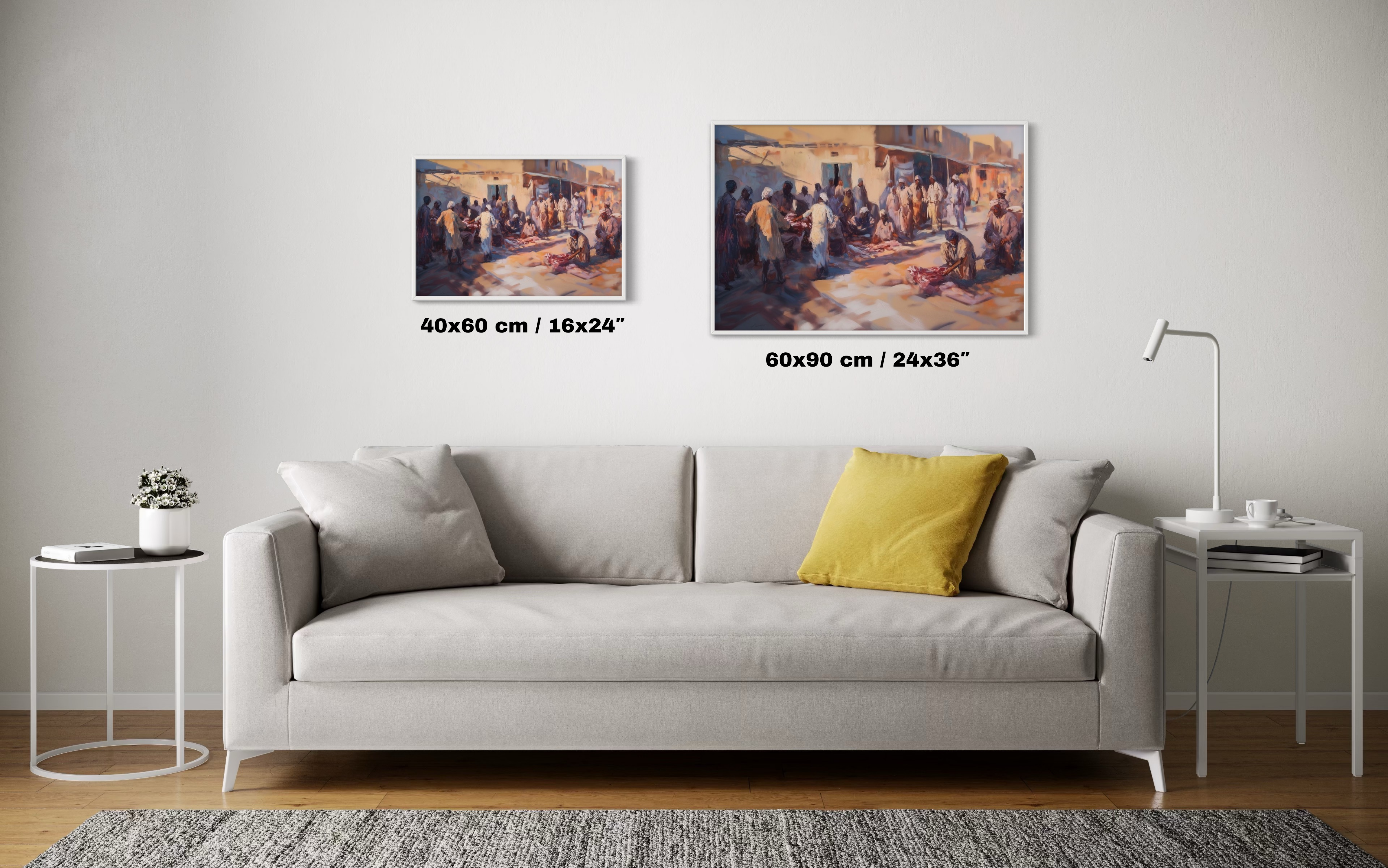 The Bounty of Eid al-Adha – Distributing Meat to the Poor in 17th-Century Egypt | Framed Art Print