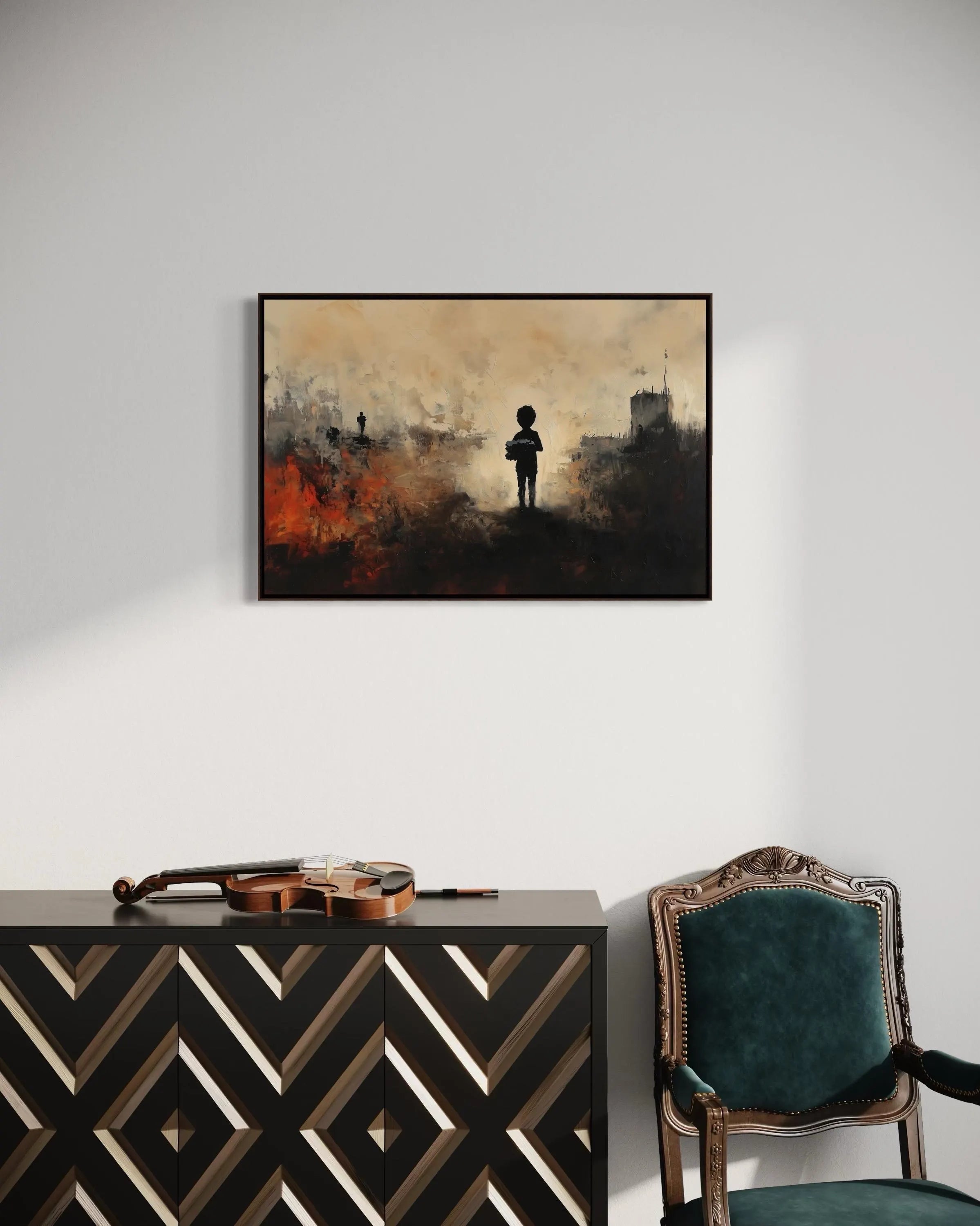 A 12-Kilometer Hope – Little Amir’s Story | Framed Art Print