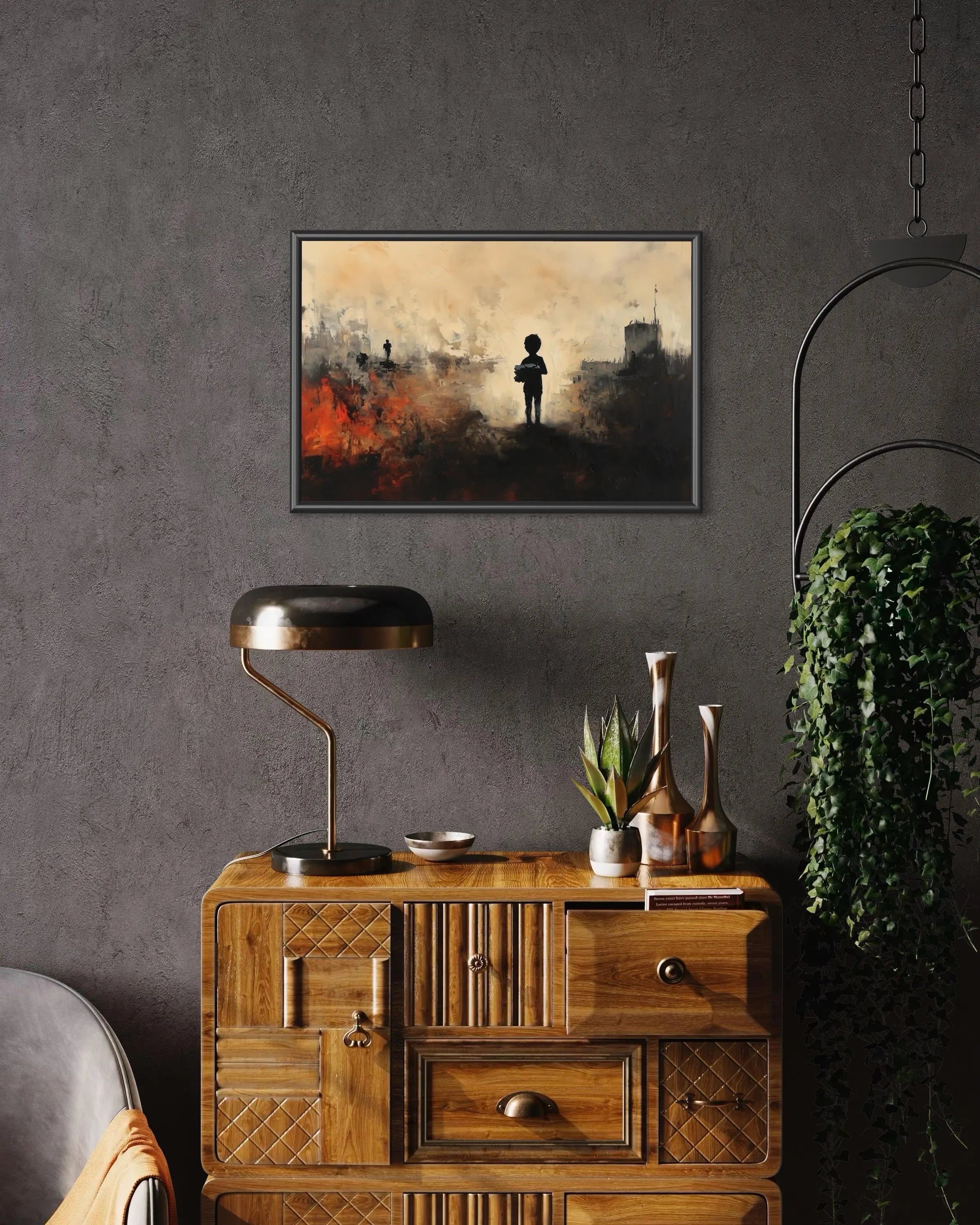 A 12-Kilometer Hope – Little Amir’s Story | Framed Art Print