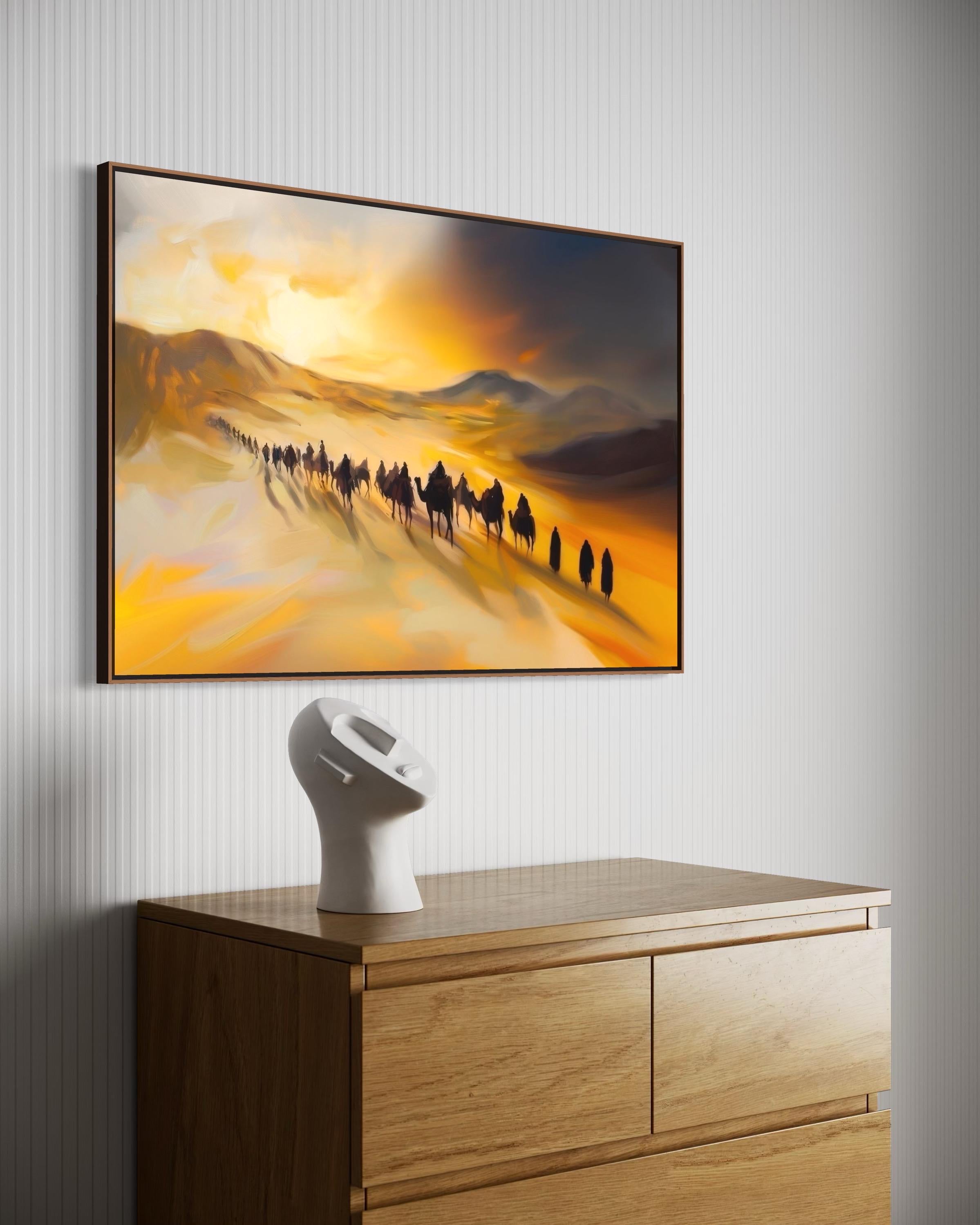 The Migration from Mecca to Medina – A Journey of Faith | Art Print