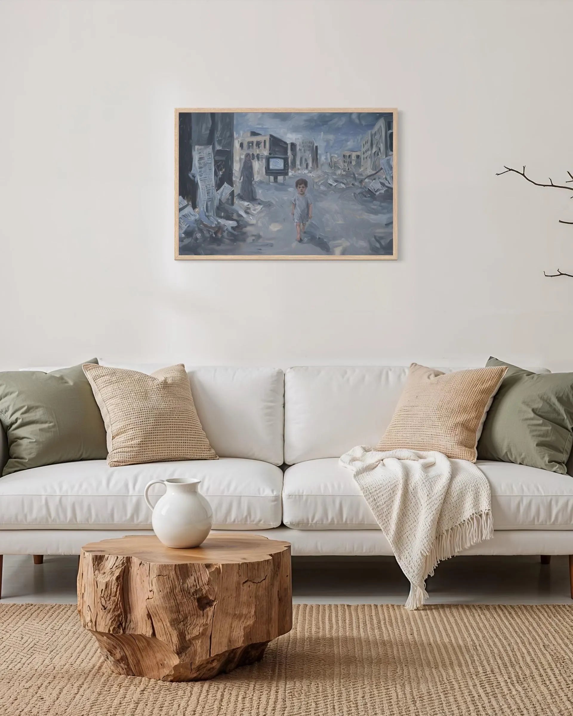 In the Shadow of Our Silence – Gaza’s Cry | Framed Art Print