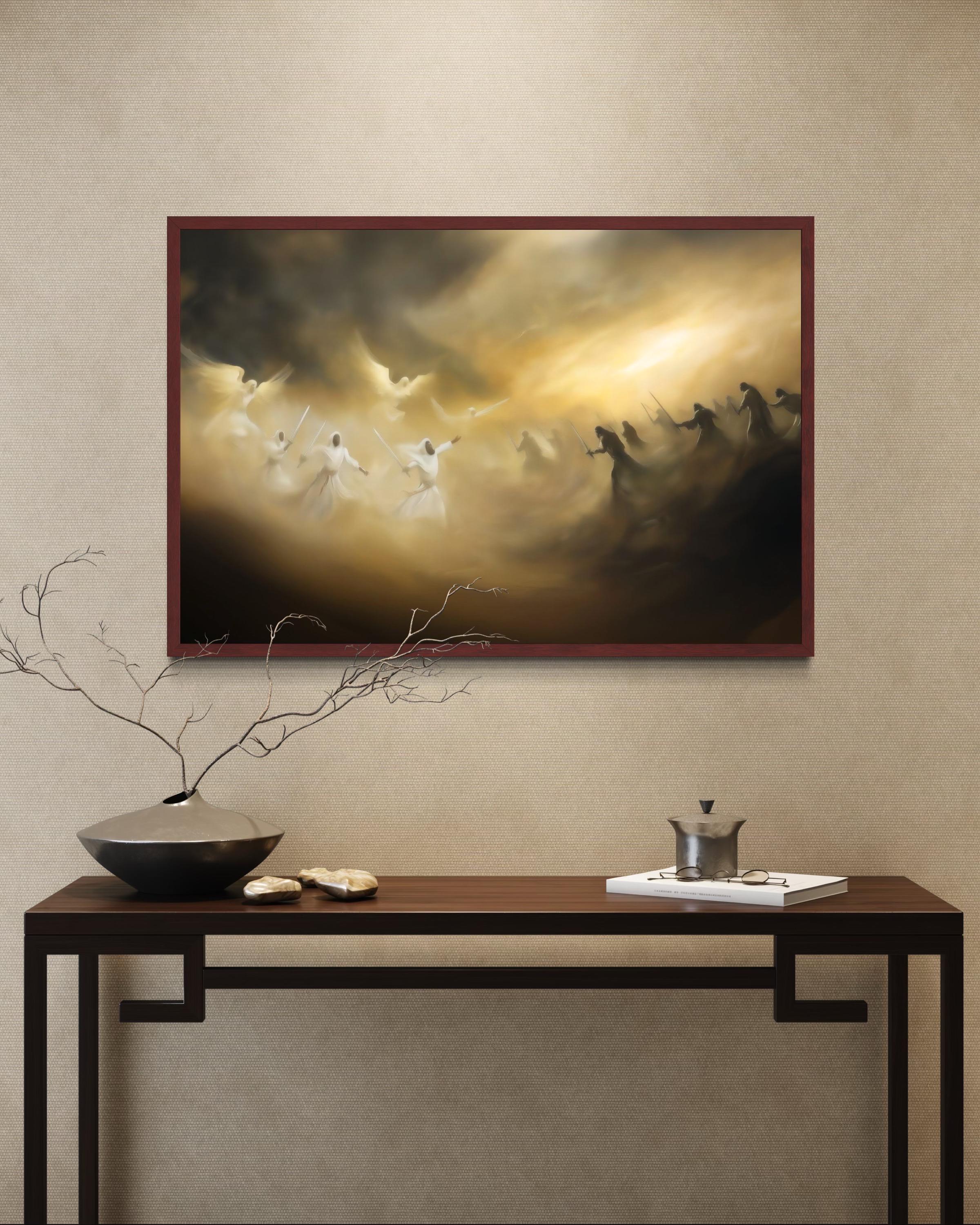 The Battle of Badr – A Narration of Divine Aid | Framed Art Print