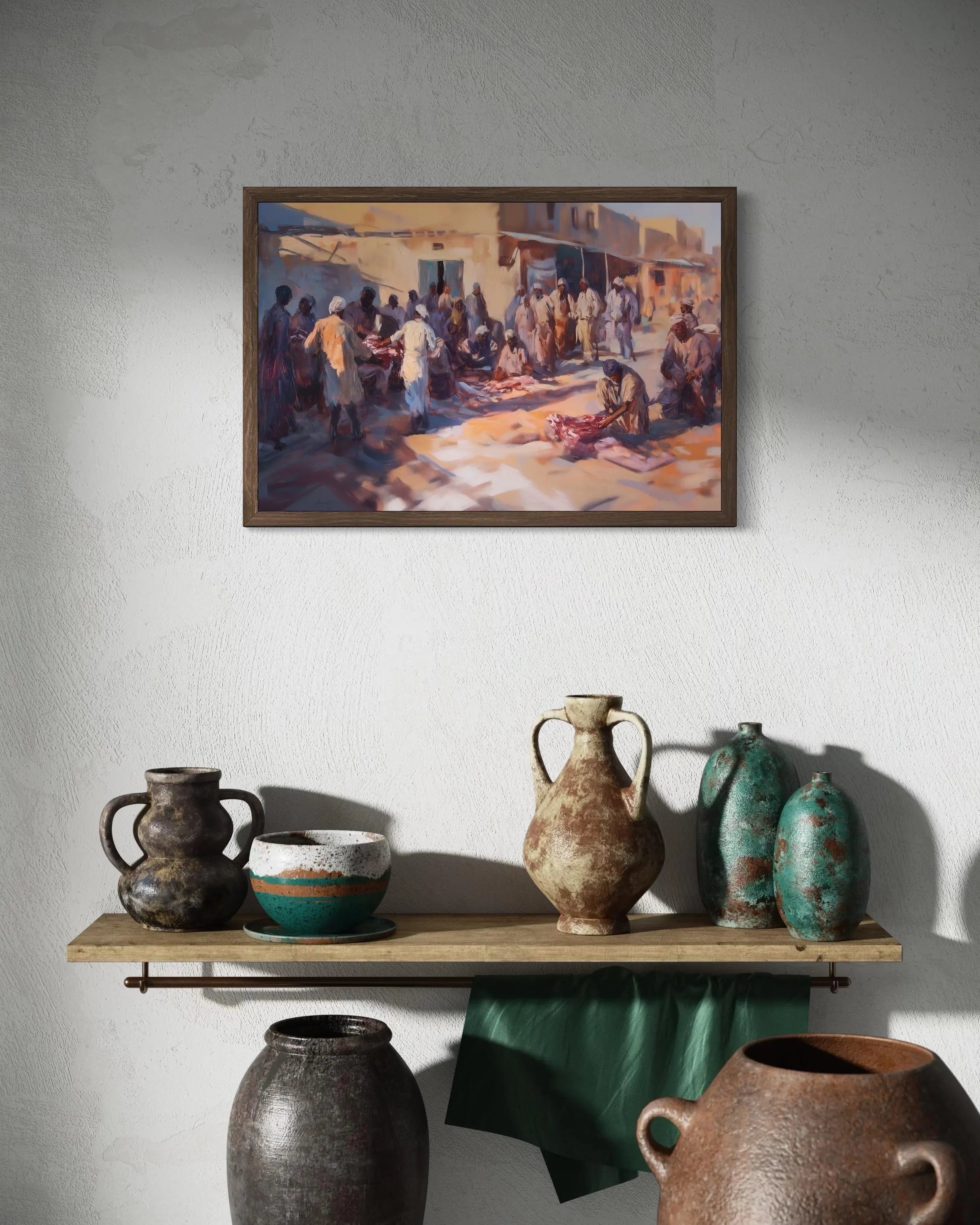 The Bounty of Eid al-Adha – Distributing Meat to the Poor in 17th-Century Egypt | Art Print