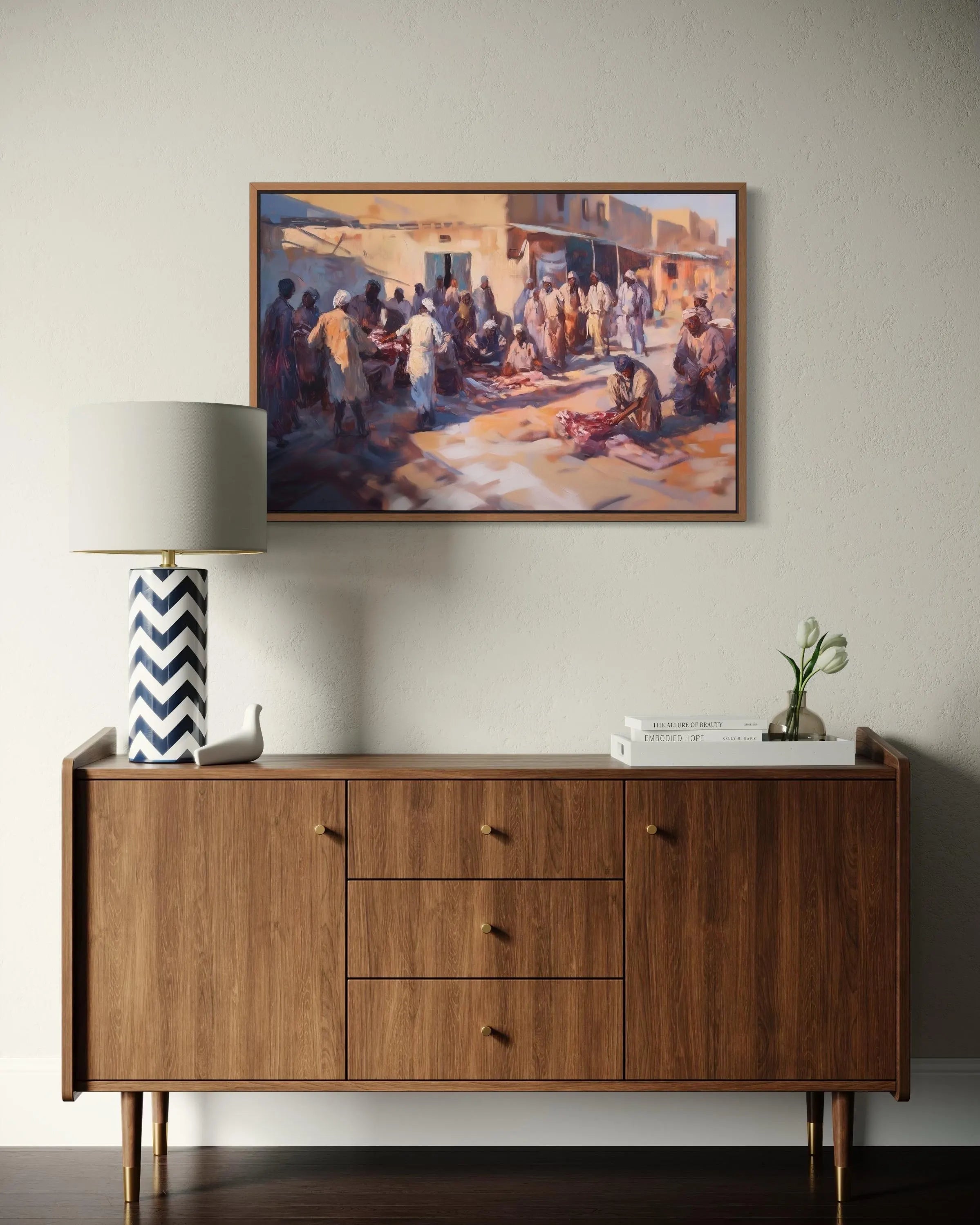 The Bounty of Eid al-Adha – Distributing Meat to the Poor in 17th-Century Egypt | Art Print