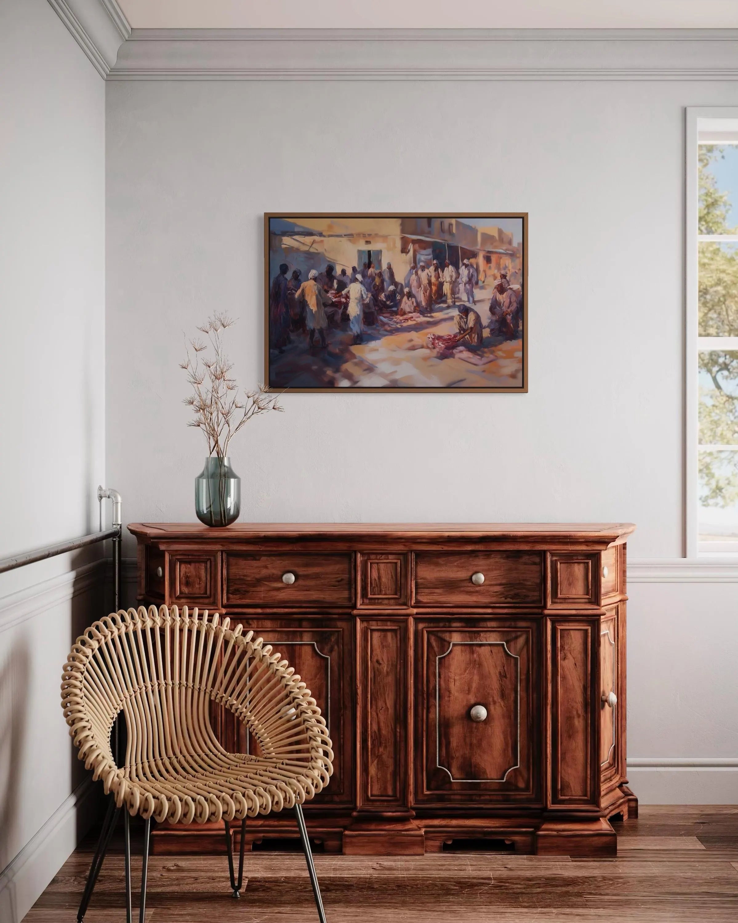 The Bounty of Eid al-Adha – Distributing Meat to the Poor in 17th-Century Egypt | Art Print