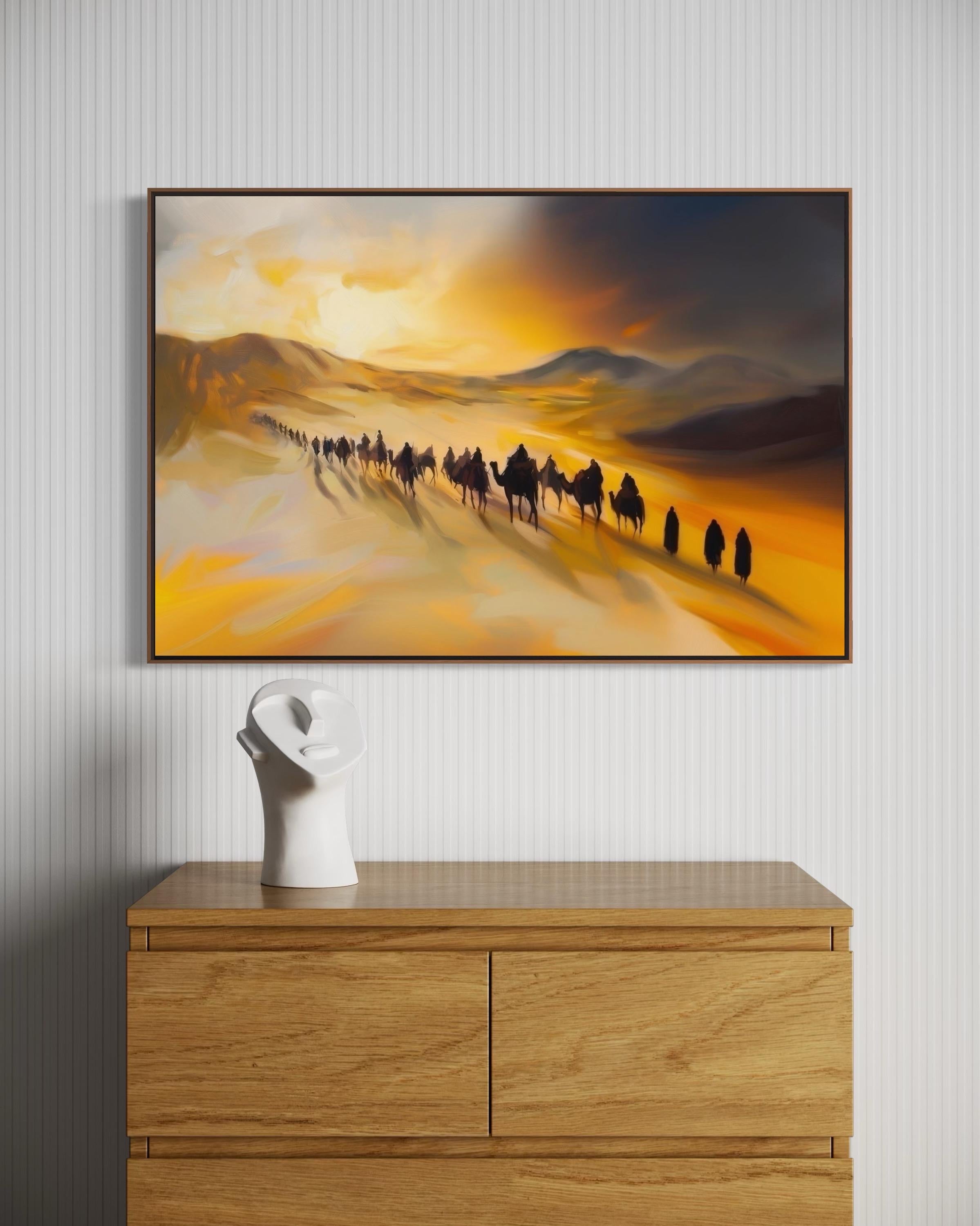 The Migration from Mecca to Medina – A Journey of Faith | Art Print
