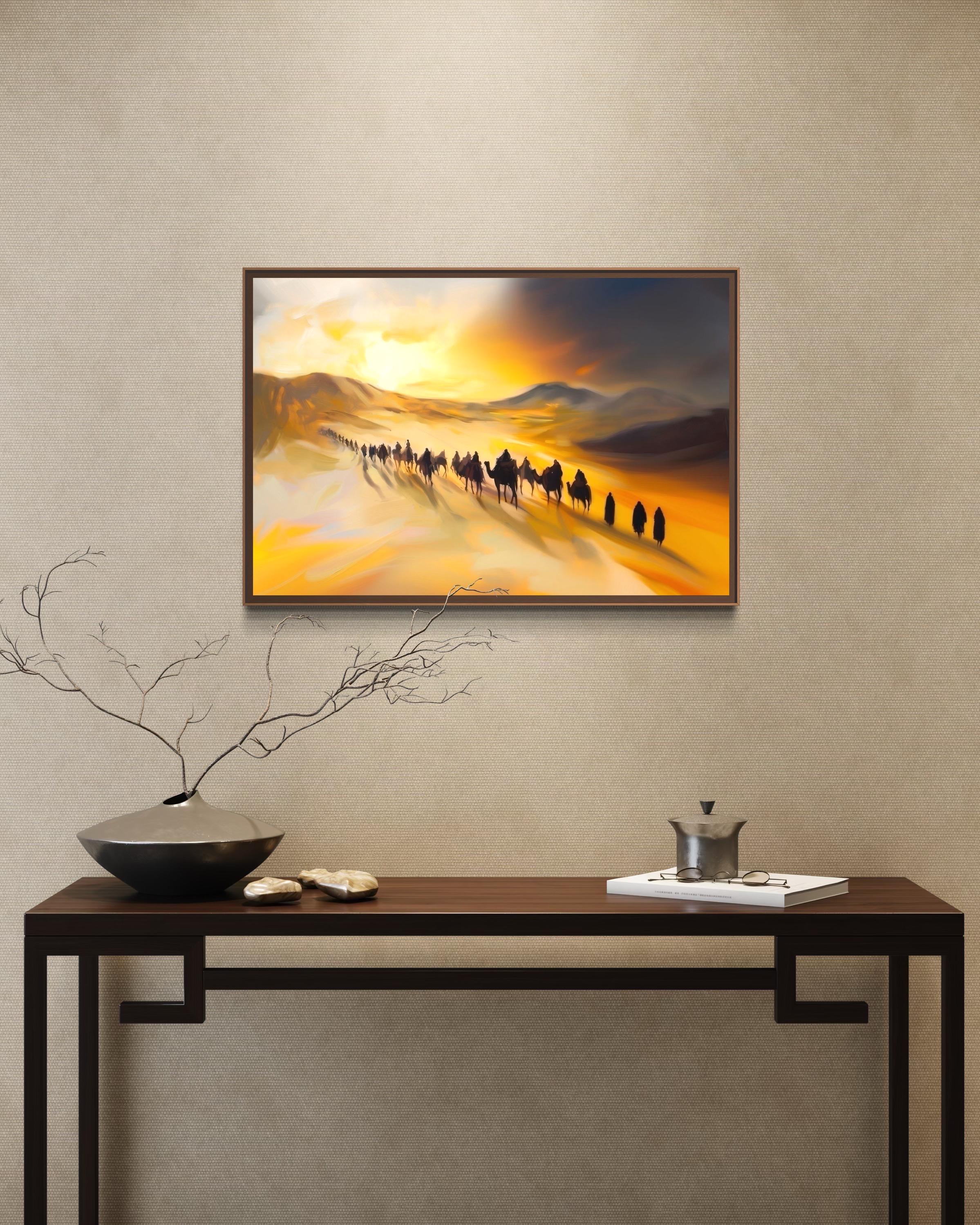 The Migration from Mecca to Medina – A Journey of Faith | Art Print